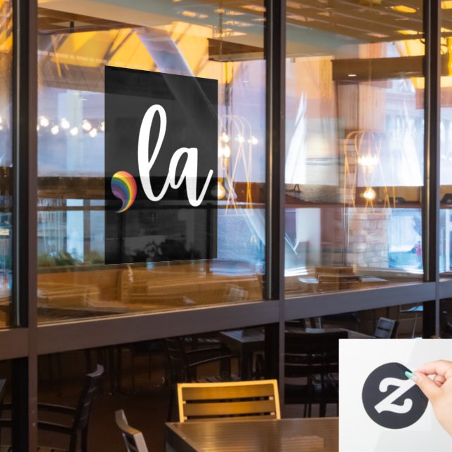 Vinilos Para Cristales Comma La Kamala Harris Orgullo Gay (ventana del restaurante)