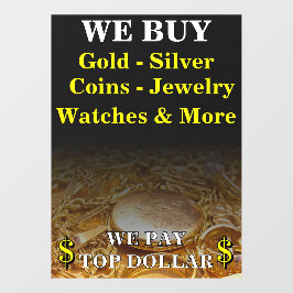 Vinilos Para Cristales Compramos Monedas De Plata De Oro Tienda De Joyerí