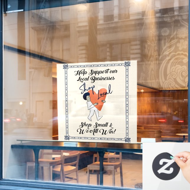 Vinilos Para Cristales Comprar pequeñas empresas de asistencia local (Ventana de cafetería)