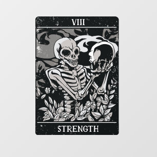 Vinilos Para Cristales Concentración de Tarot Skeleton