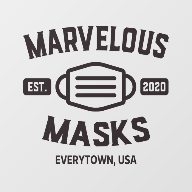 Vinilos Para Cristales Conciencia de la promoción de la mascarilla (Hoja)