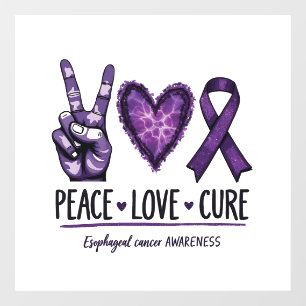 Vinilos Para Cristales Conciencia del cáncer esofágico Piece Cinta púrpur