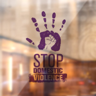 Vinilos Para Cristales Concienciación sobre la violencia doméstica