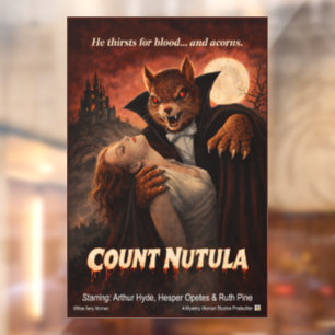 Vinilos Para Cristales Conde Nutula Parodia Retro de Película