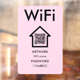 Vinilos Para Cristales Conectarse a Wifi | Escanear para conectar habitac