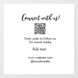 Vinilos Para Cristales Conéctese con nosotros escanee código QR agregue s