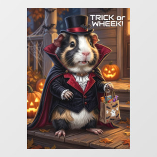 Vinilos Para Cristales Conejillos de Indias de Halloween, Disfraz de Gato
