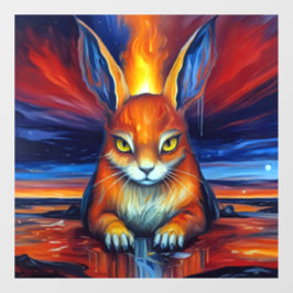 Vinilos Para Cristales Conejo enojado