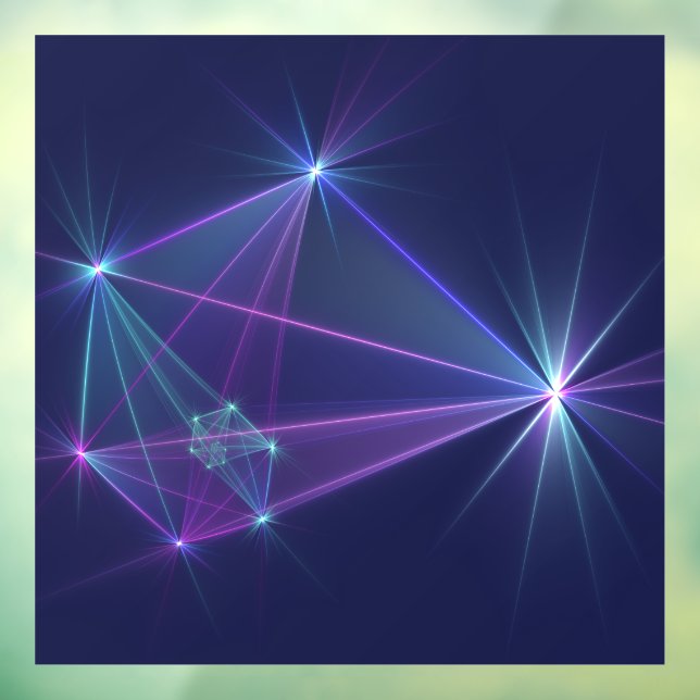 Vinilos Para Cristales Constelación, abstracta fantasía de arte fractal (Hoja 3)