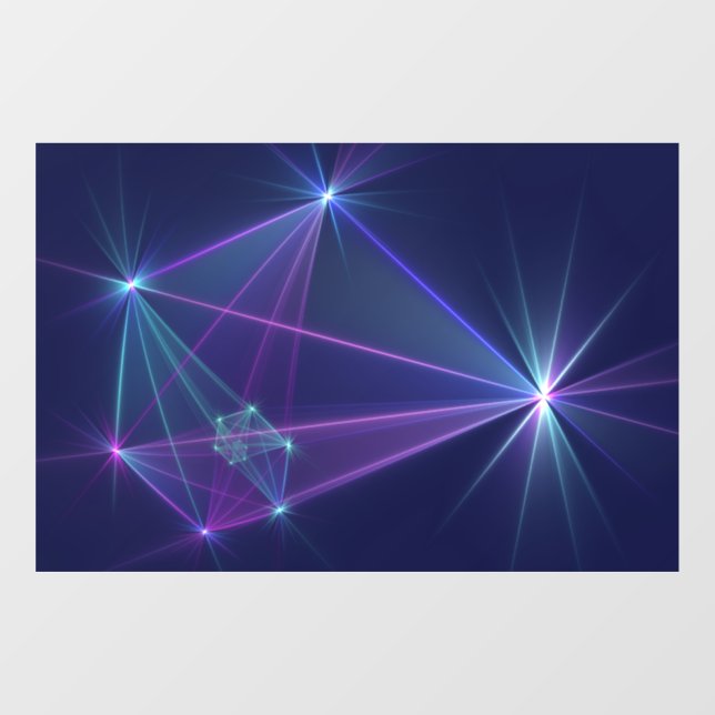 Vinilos Para Cristales Constelación, abstracta fantasía de arte fractal (Hoja)