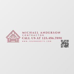 Vinilos Para Cristales Construcción de viviendas minimalistas Camión QR
