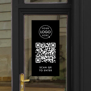 Vinilos Para Cristales Control de Acceso Cerradura de Puerta Código QR