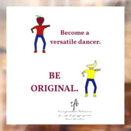 Vinilos Para Cristales Convertirse en un bailarín versátil blanco