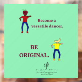 Vinilos Para Cristales Convertirse en un bailarín versátil de color verde