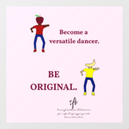 Vinilos Para Cristales Convertirse en un bailarín versátil rosado ballet