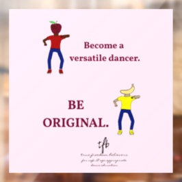 Vinilos Para Cristales Convertirse en un bailarín versátil rosado ballet