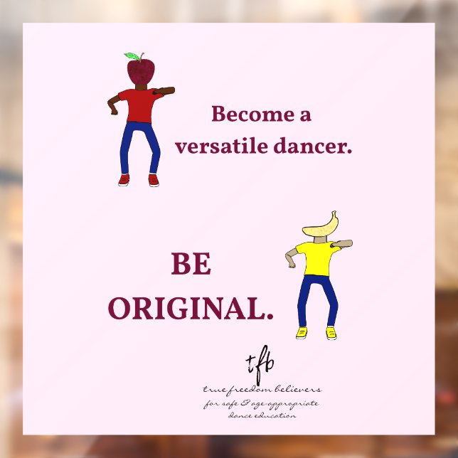 Vinilos Para Cristales Convertirse en un bailarín versátil rosado ballet (Hoja 2)