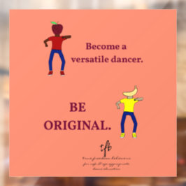 Vinilos Para Cristales Convertirse en un bailarín versátil Salmon