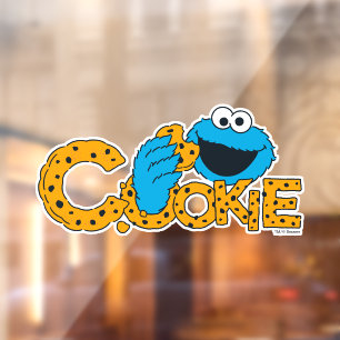 Vinilos Para Cristales Cookie Monster Cookie!