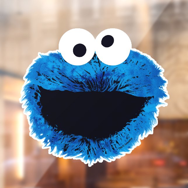 Vinilos Para Cristales Cookie Monster | Tendencia acuarela (Hoja 2)