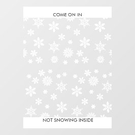 Vinilos Para Cristales Copo de nieve Invierno Negocio o Entrada para el h