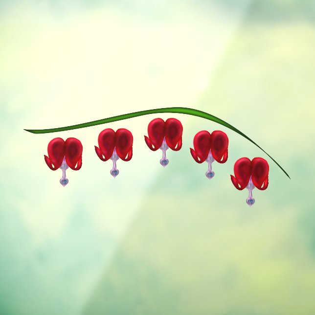 Vinilos Para Cristales Corazones sangrantes rojos ilustrados (Hoja 3)