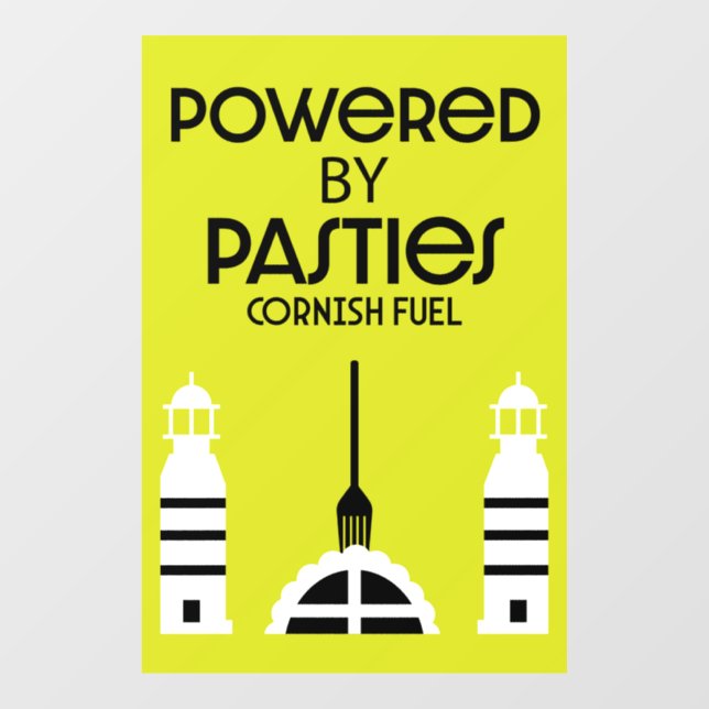 Vinilos Para Cristales Cornwall Cornish prepara comida inglesa (Hoja)