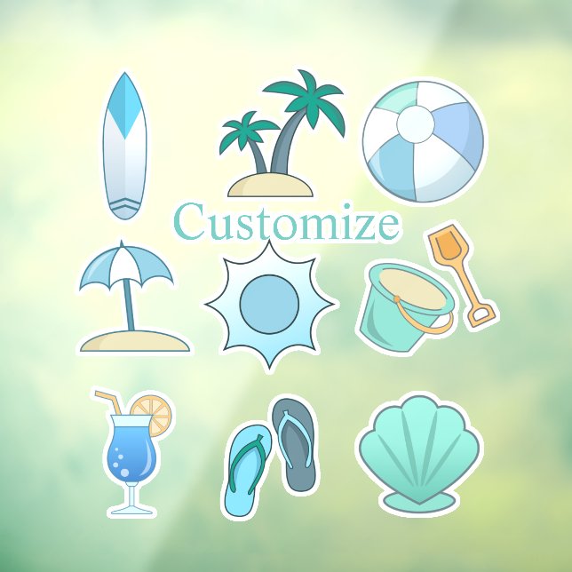 Vinilos Para Cristales Cosas de vida en la playa Thunder_Cove (Hoja 3)