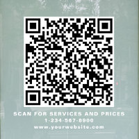 Crea tu código QR de negocio blanco