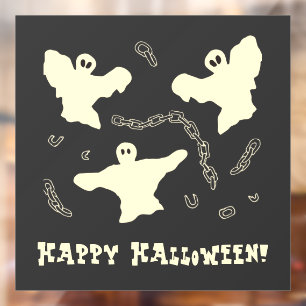 Vinilos Para Cristales Creamy Ghosts - ¡Feliz Halloween!