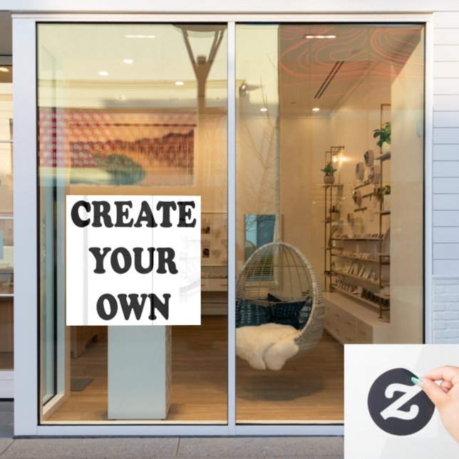 Vinilos Para Cristales Crear su propia imagen 72"x52" (Ventana de la tienda)