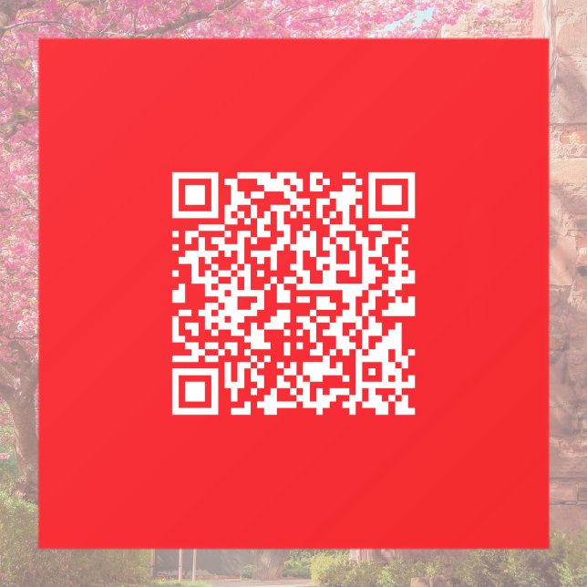 Vinilos Para Cristales Crear un código QR rojo analizable (modificable) (Subido por el creador)