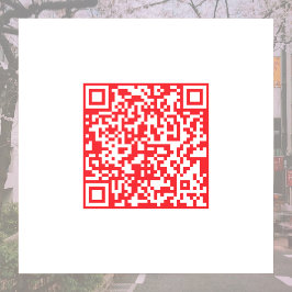 Vinilos Para Cristales Crear un código QR rojo analizable (modificable)