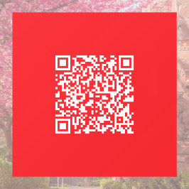 Vinilos Para Cristales Crear un código QR rojo escaneable (editable)