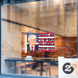 Vinilos Para Cristales Créeme, volveré a Estados Unidos Trump 2024