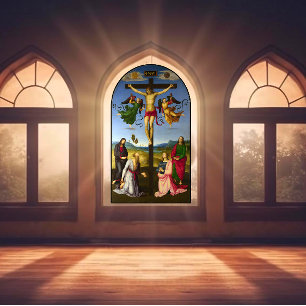 Vinilos Para Cristales Crucifixión de Jesús Rafael Circa 1500s