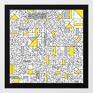 Vinilos Para Cristales Cubism Maze