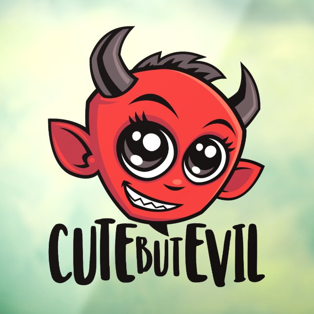 Vinilos Para Cristales Cuerdo pero malvado (Hoja 3)