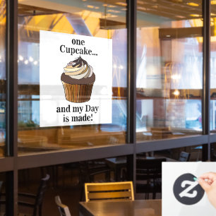 Vinilos Para Cristales Cupcake And My Day is Made Restaurante de Cupcakes