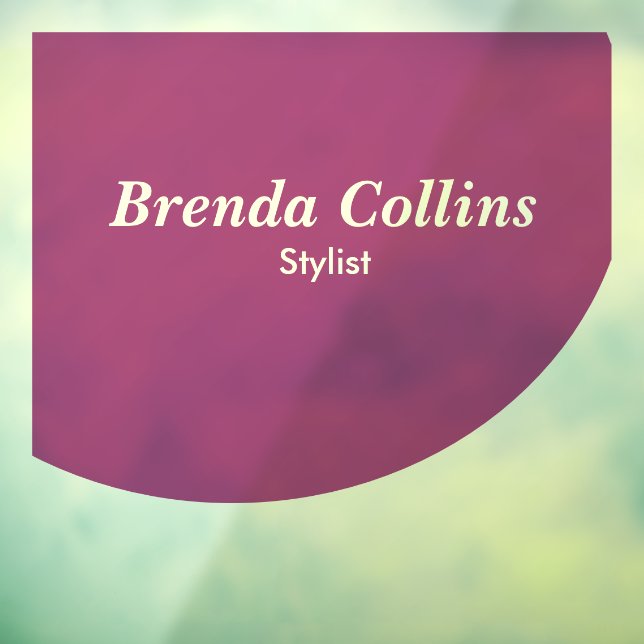 Vinilos Para Cristales Curva púrpura y blanco (Hoja 3)