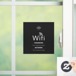 Vinilos Para Cristales Custom Business WiFi Sign with Your Logo