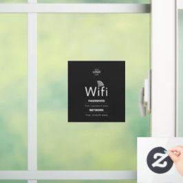 Vinilos Para Cristales Custom Business WiFi Sign with Your Logo