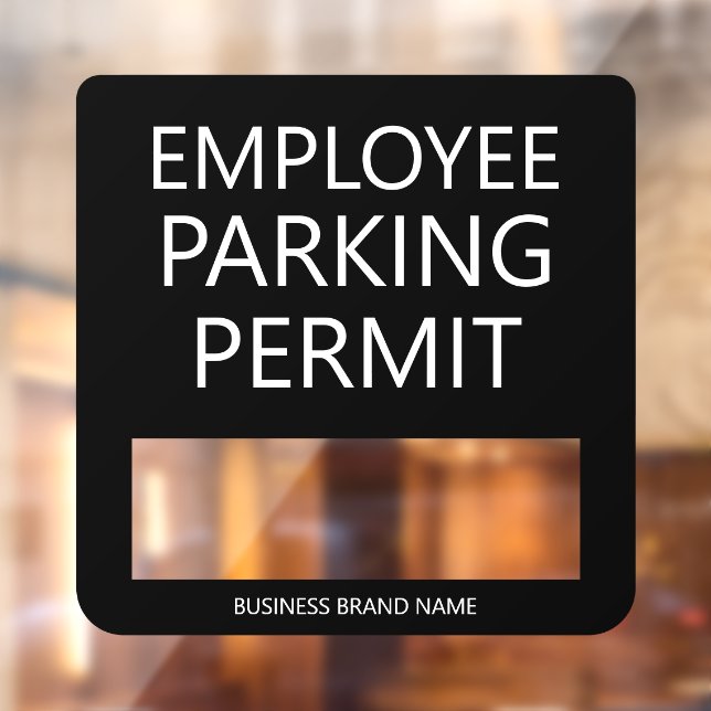 Vinilos Para Cristales Custom Employee Resident Parking Permit Business (Hoja 2)