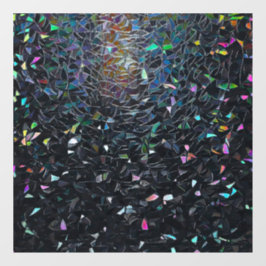 Vinilos Para Cristales Custom Iridescent Abstract Stained Glass Pattern