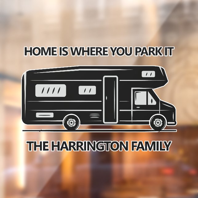 Vinilos Para Cristales Custom Name & Text Camper Van (Hoja 2)