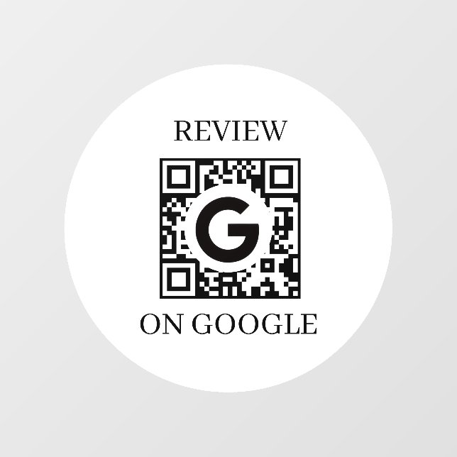 Vinilos Para Cristales Custom QR | Google Reviews Business Display (Hoja)