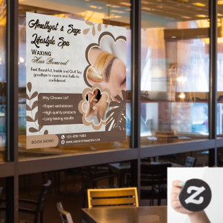 Vinilos Para Cristales Customize Beauty Spa Modern Waxing Hair Removal