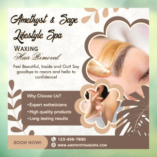 Vinilos Para Cristales Customize Beauty Spa Modern Waxing Hair Removal