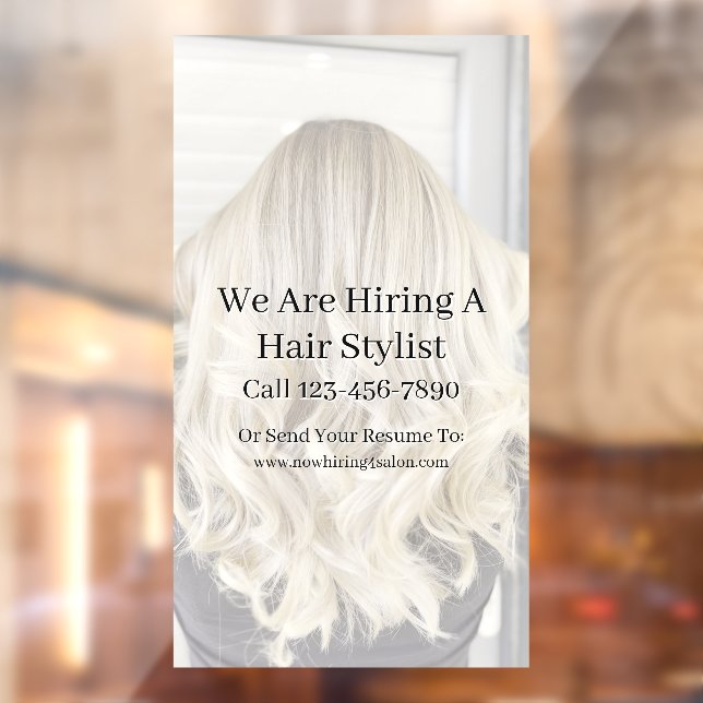 Vinilos Para Cristales Customize Generic Hair Salon Now Hiring  (Hoja 2)