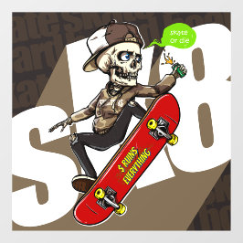 Vinilos Para Cristales Customize Skateboard Shop Promotional Front